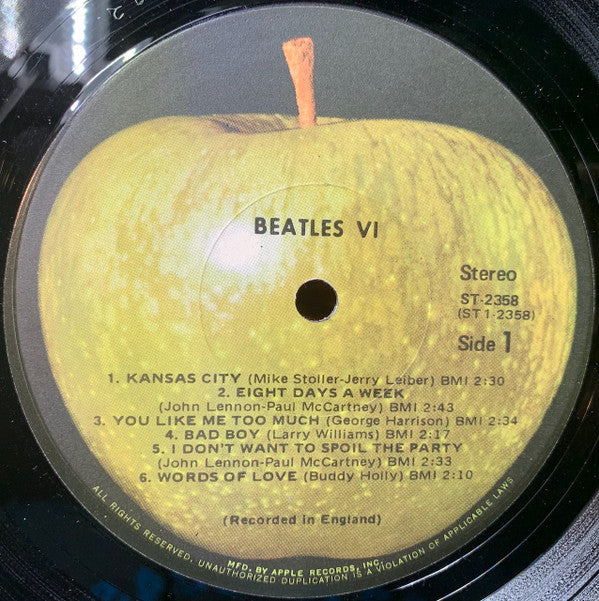 The Beatles - Beatles VI (Vinyl, LP, Album, Reissue, Stereo) Near Mint (NM or M-) / Very Good Plus (VG+)