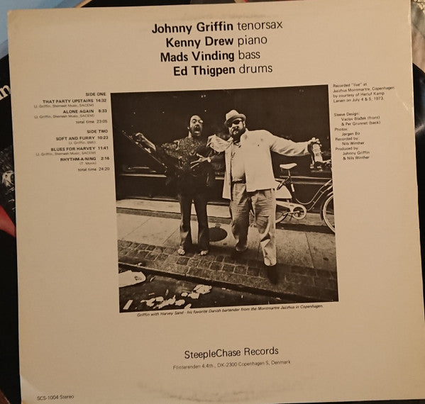 Johnny Griffin - Blues For Harvey (Vinyl, LP, Album, Stereo) Very Good (VG) / Very Good (VG)