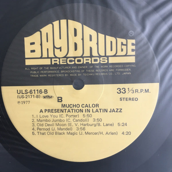 Conte Candoli - Mucho Calor (Much Heat) (Vinyl, LP, Album, Reissue, Stereo) Near Mint (NM or M-) / Near Mint (NM or M-)