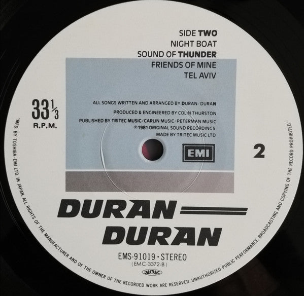Duran Duran - Duran Duran (Vinyl, LP, Album, Repress)