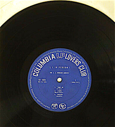 The JJ Johnson Quintet - JJ In Person! (Vinyl, 10", Album, Promo, Mono) Very Good Plus (VG+) / Very Good Plus (VG+)