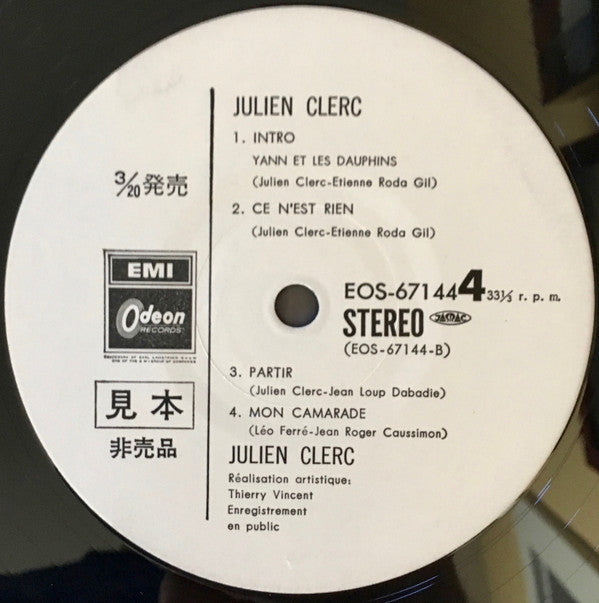 Julien Clerc - Julien Clerc (Enregistrement Public 1977) (2xVinyl, LP, Album, Promo, Stereo) Near Mint (NM or M-) / Very Good (VG)