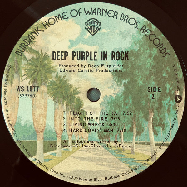 Deep Purple - In Rock (Vinyl, LP, Album, Reissue) Good Plus (G+) / Very Good (VG)