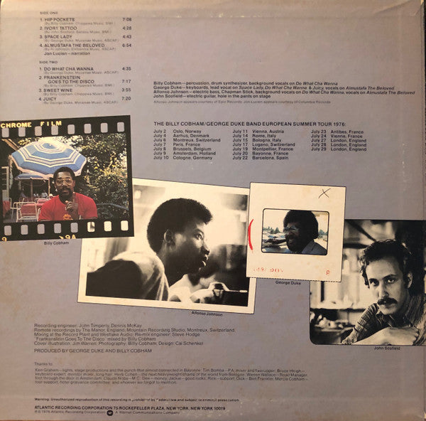 The Billy Cobham / George Duke Band - "Live" On Tour In Europe (Vinyl, LP, Album, Promo) Very Good Plus (VG+) / Very Good Plus (VG+)