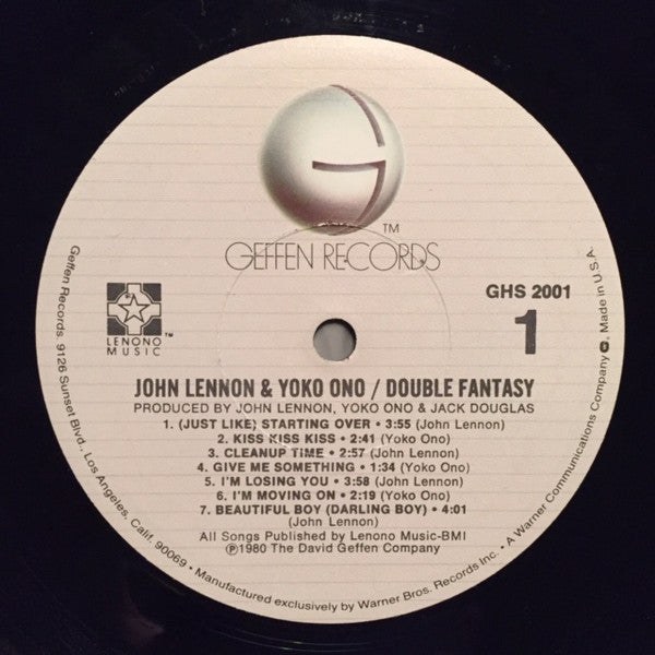John Lennon & Yoko Ono - Double Fantasy (Vinyl, LP, Album) Very Good Plus (VG+) / Near Mint (NM or M-)