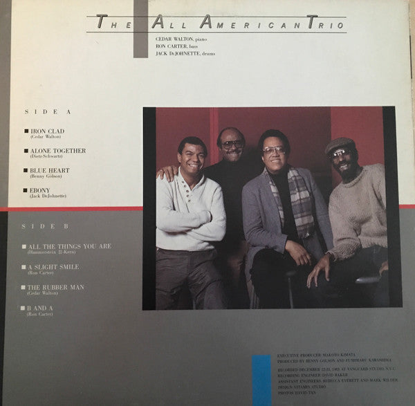 Cedar Walton - The All American Trio (Vinyl, LP, Album) Very Good Plus (VG+) / Very Good (VG)