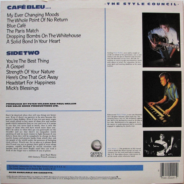 The Style Council - My Ever Changing Moods (Vinyl, LP, Album) Very Good (VG) / Good Plus (G+)