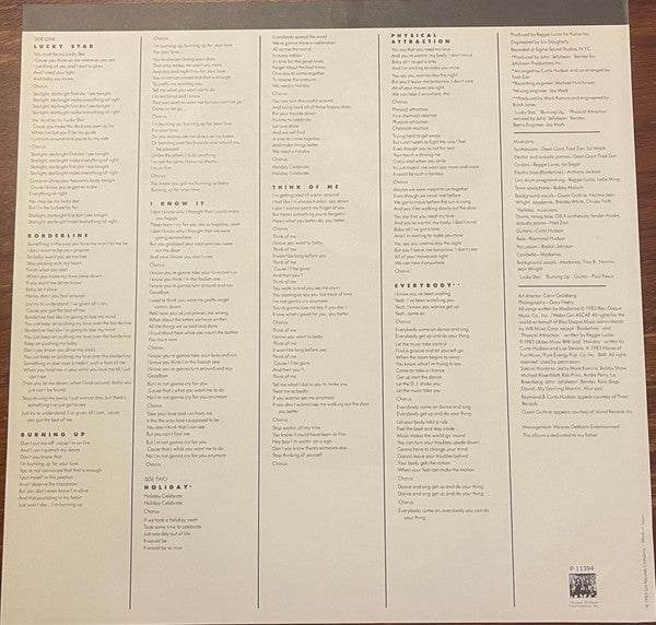 Madonna - Madonna (Vinyl, LP, Album) Very Good Plus (VG+) / Very Good Plus (VG+)