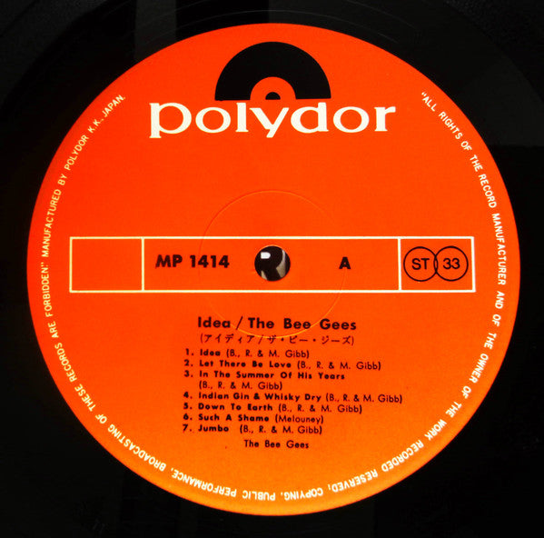 Bee Gees - Idea (Vinyl, LP, Album, Stereo) Very Good (VG) / Very Good (VG)