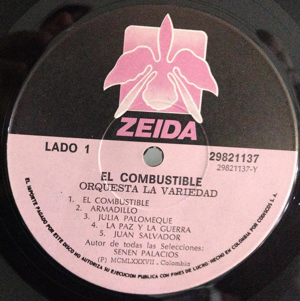 Orquesta La Variedad - El Combustible (Vinyl, LP, Album) Good Plus (G+) / Good Plus (G+)