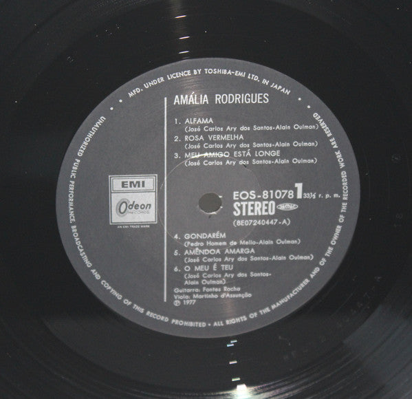 Amália Rodrigues - Cantigas Numa Língua Antiga (Vinyl, LP, Album, S...