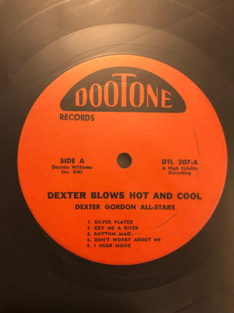 Dexter Gordon's All Stars - Dexter Blows Hot And Cool (Vinyl, LP, Album) Very Good (VG) / Very Good (VG)