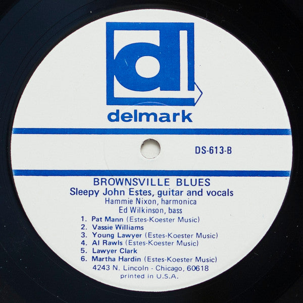 Sleepy John Estes - Brownsville Blues (Vinyl, LP, Album, Reissue) Very Good Plus (VG+) / Very Good Plus (VG+)
