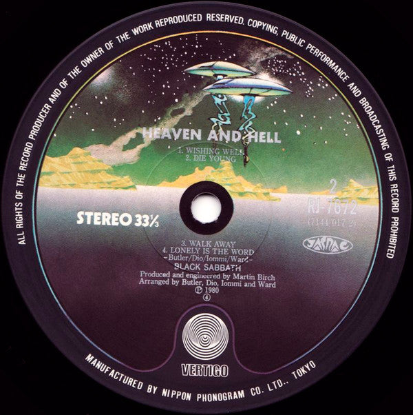 Black Sabbath - Heaven And Hell (Vinyl, LP, Album, Stereo) Very Good Plus (VG+) / Very Good (VG)