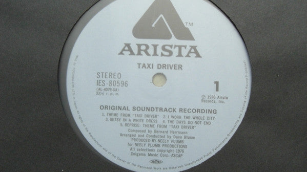 Bernard Herrmann - Taxi Driver - Original Soundtrack Recording (Vin...