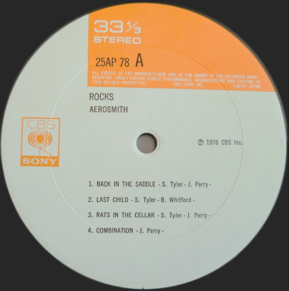 Aerosmith - "Rocks" (Vinyl, LP, Album)