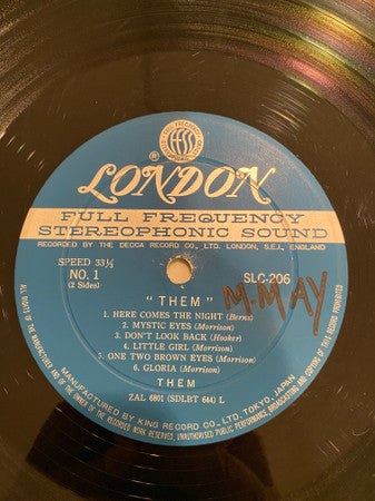 Them (3) - Them (Vinyl, LP, Stereo) Very Good Plus (VG+) / Very Good Plus (VG+)