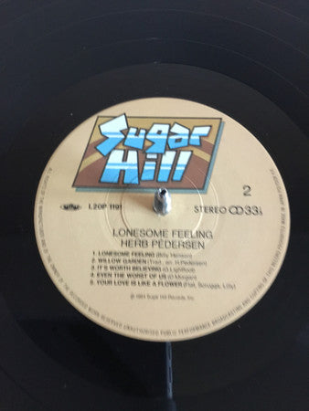 Herb Pedersen - Lonesome Feeling (Vinyl, LP, Album) Very Good Plus (VG+) / Very Good Plus (VG+)