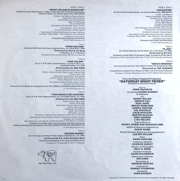 Various - Saturday Night Fever (The Original Movie Sound Track) (Vi...