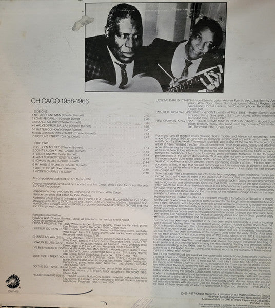 Howlin' Wolf - Change My Way (Vinyl, LP, Compilation, Reissue, Stereo) Very Good (VG) / Very Good (VG)