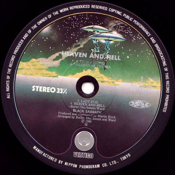 Black Sabbath - Heaven And Hell (Vinyl, LP, Album, Stereo) Very Good Plus (VG+) / Very Good (VG)