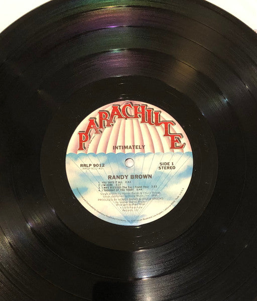 Randy Brown - Intimately (Vinyl, LP, Album, Stereo) Very Good (VG) / Very Good (VG)