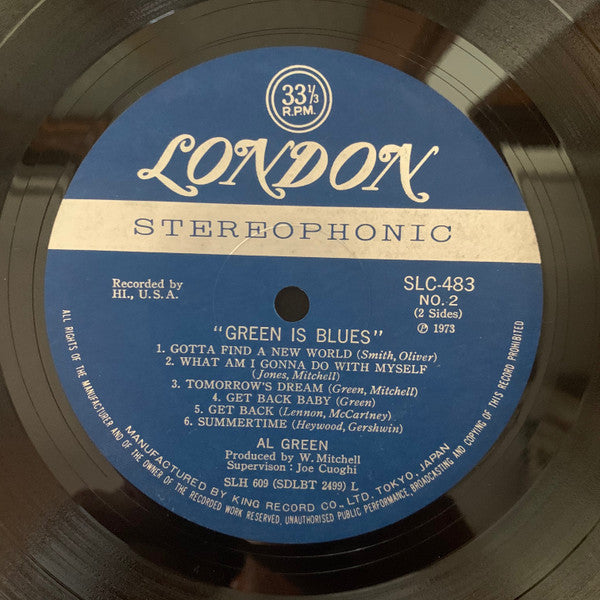 Al Green - Green Is Blues (Vinyl, LP, Album, Reissue) Very Good Plus (VG+) / Very Good (VG)
