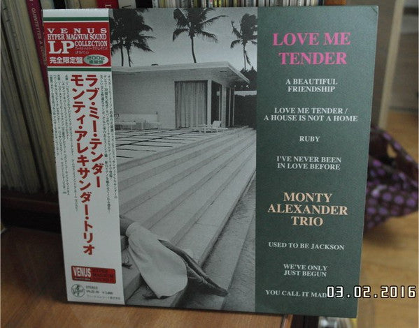 The Monty Alexander Trio - Love Me Tender (Vinyl, LP, Album, Stereo) Near Mint (NM or M-) / Near Mint (NM or M-)