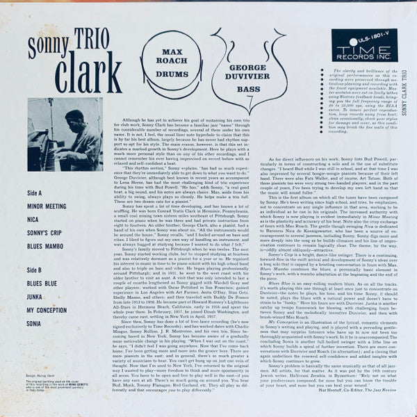 Sonny Clark Trio - Sonny Clark Trio (Vinyl, LP, Album, Reissue, Ste...