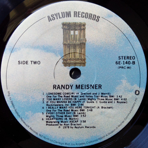 Randy Meisner - Randy Meisner (Vinyl, LP, Album) Very Good Plus (VG+) / Very Good Plus (VG+)