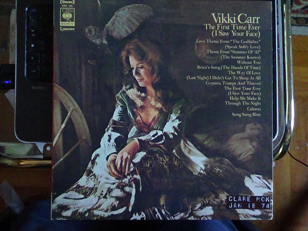 Vikki Carr - The First Time Ever (I Saw Your Face) (Vinyl, LP, Album) Very Good Plus (VG+) / Very Good (VG)