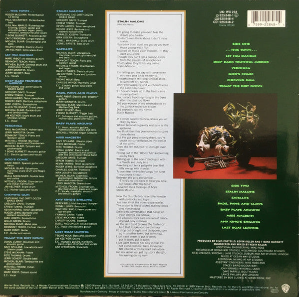 Elvis Costello - Spike (Vinyl, LP, Album, Stereo) Very Good (VG) / Very Good (VG)