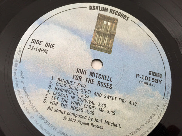 Joni Mitchell - For The Roses (Vinyl, LP, Album) Very Good Plus (VG+) / Good Plus (G+)