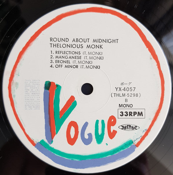Thelonious Monk - Round About Midnight (Vinyl, LP, Album, Reissue, ...