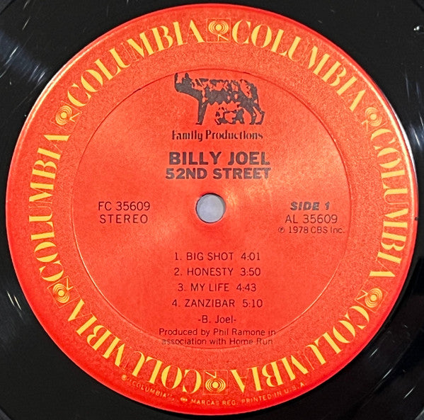Billy Joel - 52nd Street (Vinyl, LP, Album, Reissue, Stereo) Good Plus (G+) / Good Plus (G+)