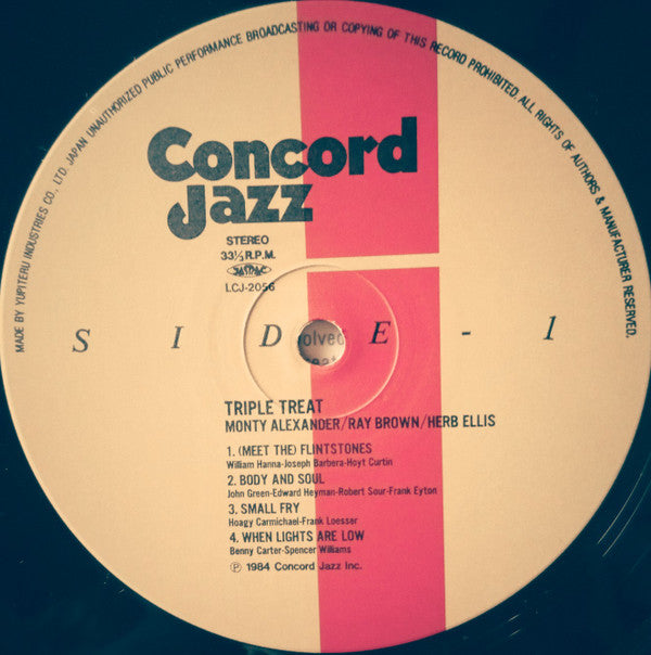 Monty Alexander - Triple Treat (Vinyl, LP, Album, Reissue) Near Mint (NM or M-) / Very Good (VG)
