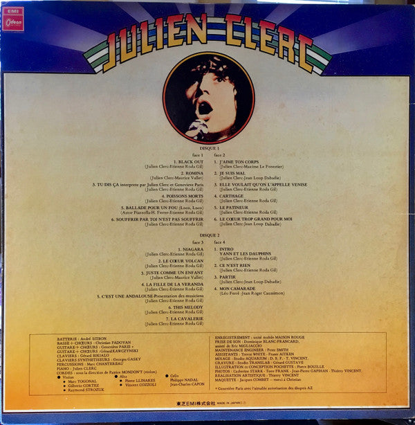 Julien Clerc - Julien Clerc (Enregistrement Public 1977) (2xVinyl, LP, Album, Promo, Stereo) Near Mint (NM or M-) / Good Plus (G+)