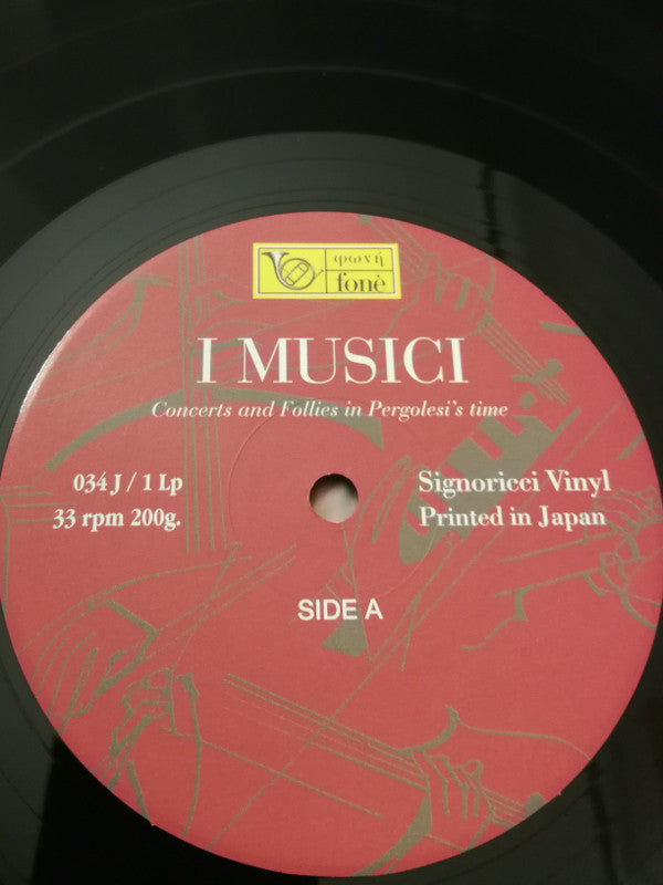 I Musici - Concerts And Follies In Pergolesi's Time (Vinyl, LP, Limited Edition) Very Good (VG) / Near Mint (NM or M-)