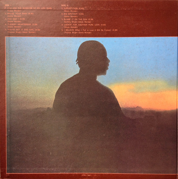 Stevie Wonder - Talking Book (Vinyl, LP, Album, Stereo) Very Good (VG) / Fair (F)