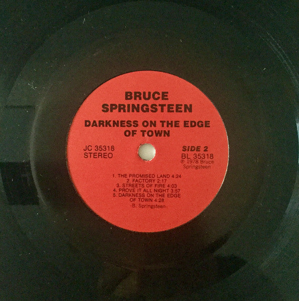 Bruce Springsteen - Darkness On The Edge Of Town (Vinyl, LP, Album) Very Good (VG) / Very Good Plus (VG+)