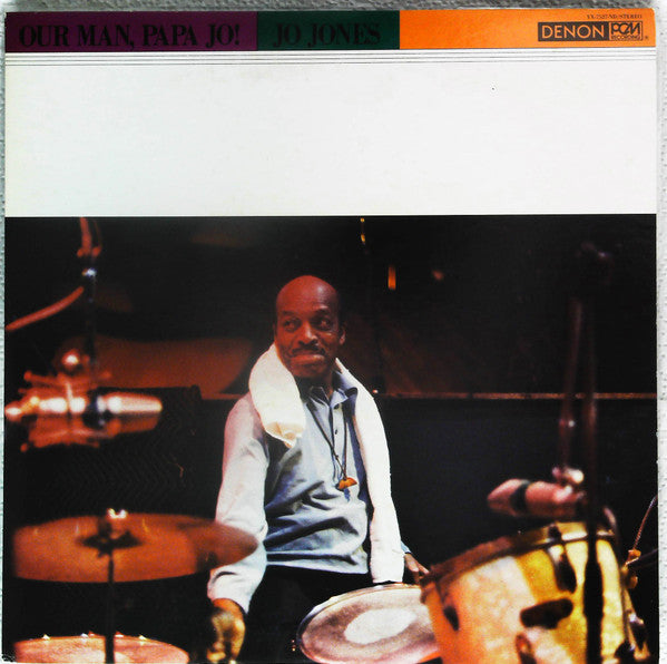 Jo Jones - Our Man, Papa Jo! (Vinyl, LP, Album, Promo) Very Good Plus (VG+) / Very Good (VG)