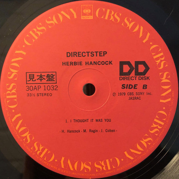 Herbie Hancock - Directstep (Vinyl, LP, Album, Promo) Very Good Plus (VG+) / Very Good Plus (VG+)