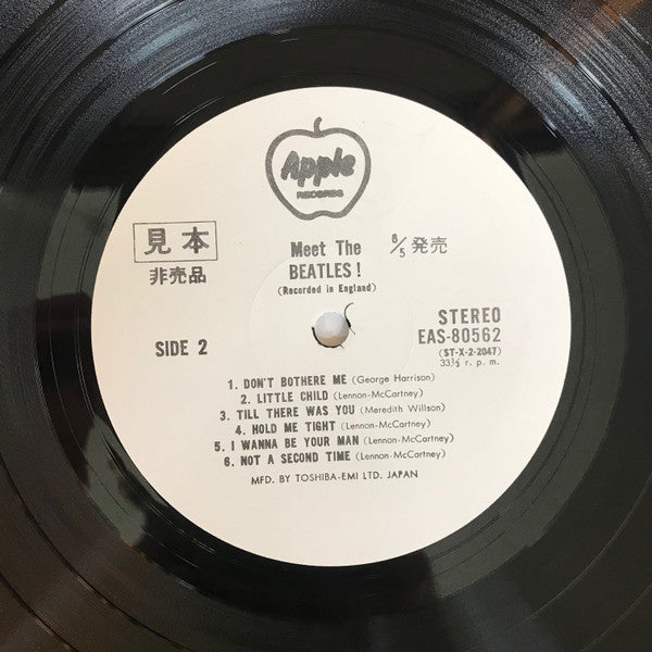 The Beatles - Meet The Beatles! = ミート・ザ・ビートルズ (Vinyl, LP, Album, Promo, Reissue, Stereo) Very Good Plus (VG+) / Good Plus (G+)
