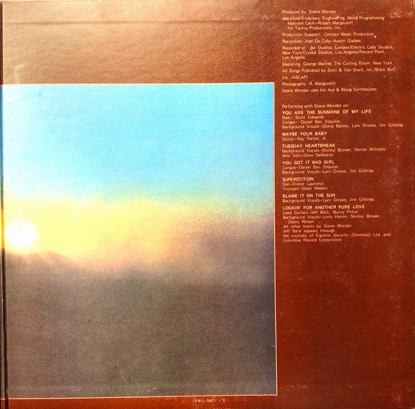 Stevie Wonder - Talking Book (Vinyl, LP, Album, Stereo) Very Good (VG) / Fair (F)
