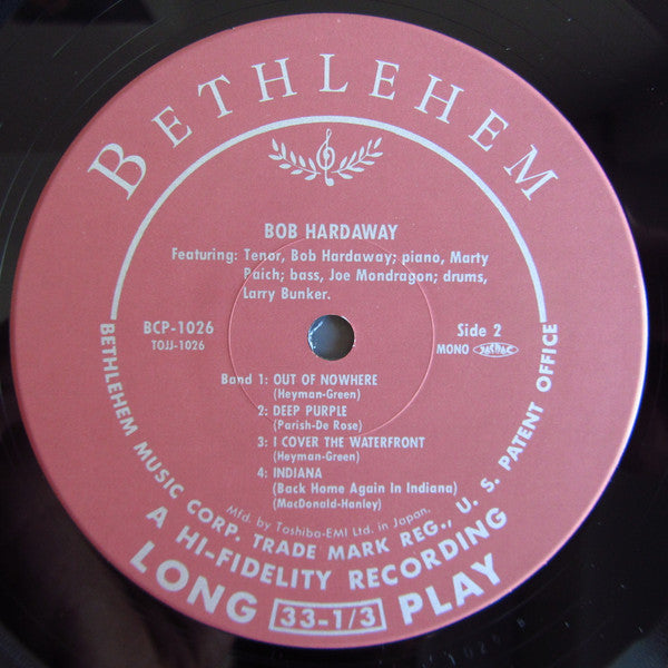 Robert Hardaway - Lou's Blue (Vinyl, 10", Album, Reissue, Mono) Near Mint (NM or M-) / Near Mint (NM or M-)