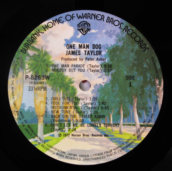 James Taylor (2) - One Man Dog (Vinyl, LP, Album, Reissue) Very Good Plus (VG+) / Very Good (VG)