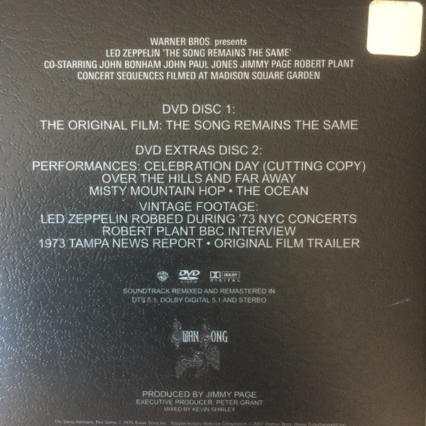 Led Zeppelin - The Soundtrack From The Film Led Zeppelin The Song Remains The Same (4xBox Set, Vinyl, CD, DVD, LP, Reissue, Remastered, Reissue, Remastered, Stereo) Near Mint (NM or M-) / Near Mint (NM or M-)