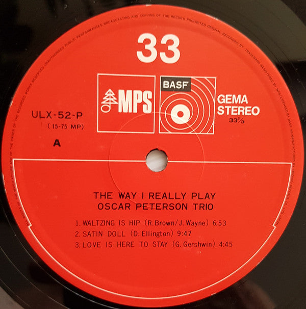 Oscar Peterson - The Way I Really Play (Vinyl, LP, Album, Reissue) Very Good Plus (VG+) / Very Good Plus (VG+)