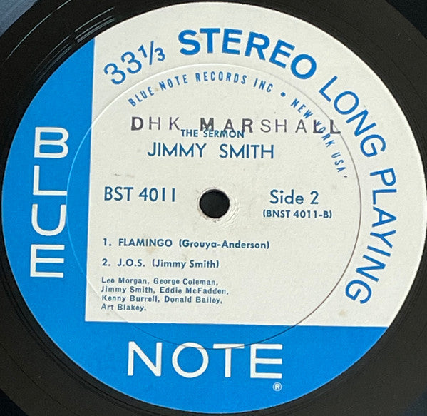 Jimmy Smith - The Sermon (Vinyl, LP, Album, Repress, Stereo) Very Good Plus (VG+) / Very Good Plus (VG+)