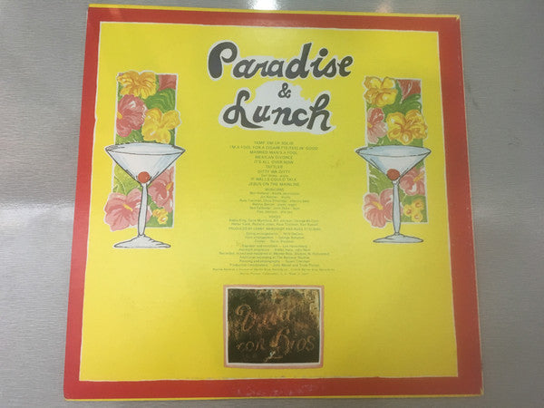 Ry Cooder - Paradise And Lunch (Vinyl, LP, Album, Limited Edition, Reissue) Good Plus (G+) / Good Plus (G+)